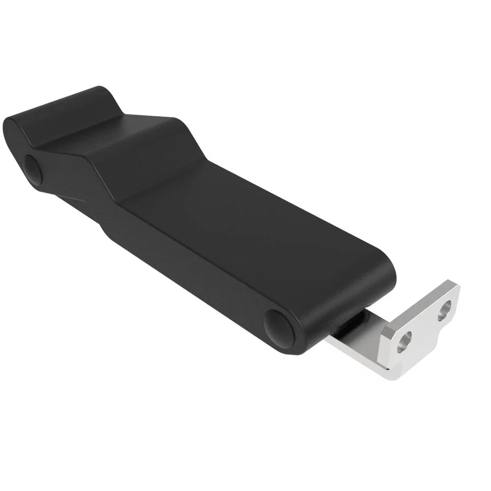 C7-12 – OCEAN ACCESS Drawer Latch, Flexible Over-Center Latch Right Angle Style Keeper Front Mount Black Rubber Singl...
